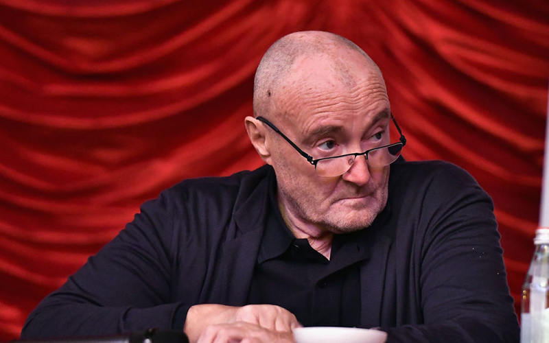 phil collins suffering health issues & no longer able to play drums